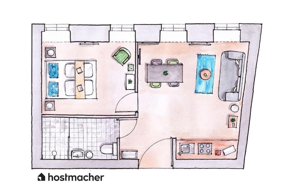 Apartamento Sleek 1Br Flat Near Center By Hm Viena Exterior foto